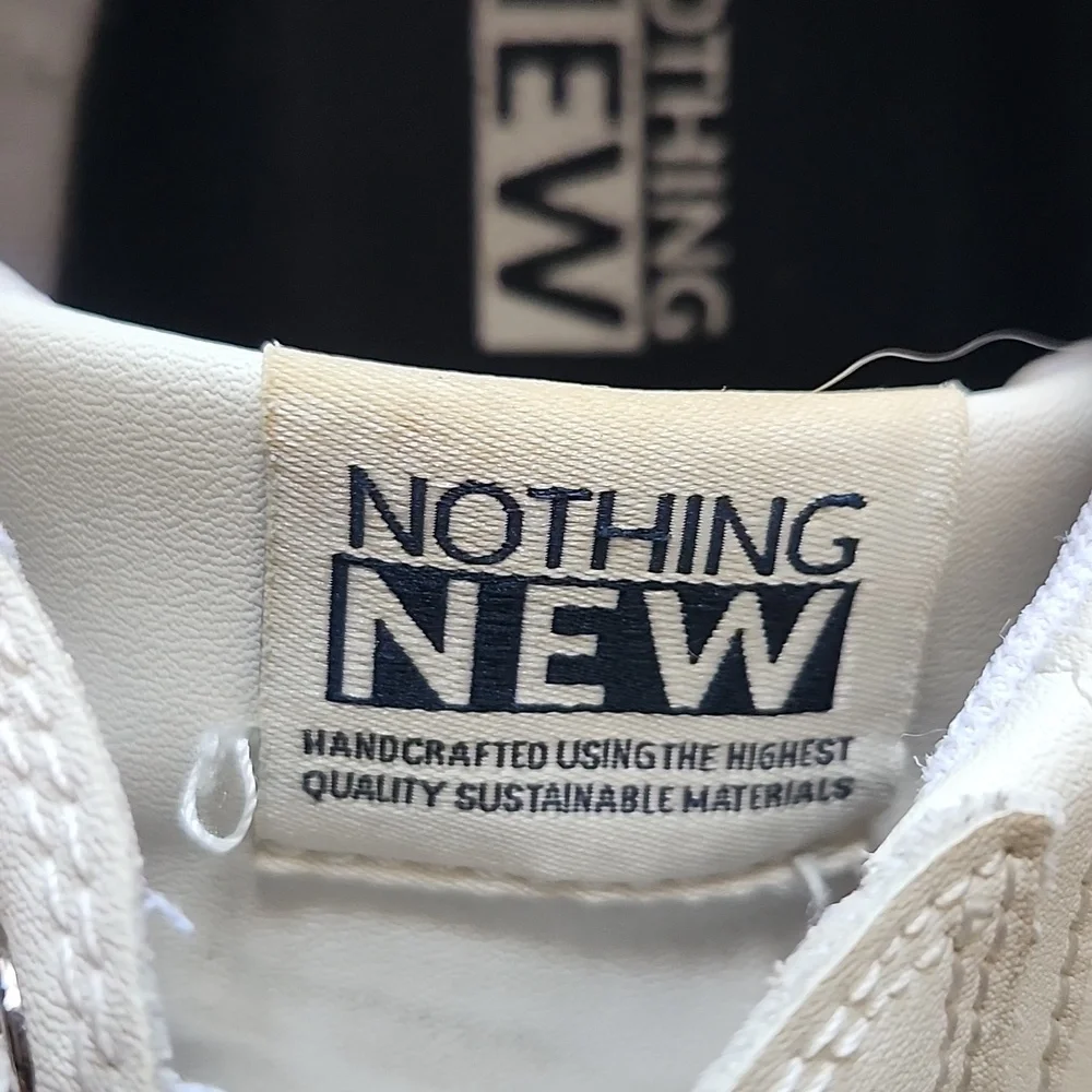 Nothing New Men's Saga One Gum Sole Sneakers Sz12 Navy